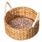 Vintiquewise Handwoven Wicker Bread Basket with Terracotta Stone Warmer & Rope Handles for Kitchen Dining Table & Home Party Use Ideal for Sourdough Bread Rolls Snacks & Baked Goods